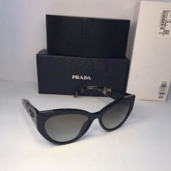 💯 Original Prada Grey Gradient Cat Eye Ladies Sunglasses PR 03WS 1AB0A7 55 - Picture 1 of 11